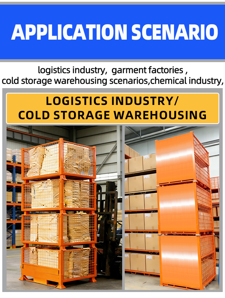 Industrial Folding Storage Cage Warehouse Cage Collapsible Storage Cage