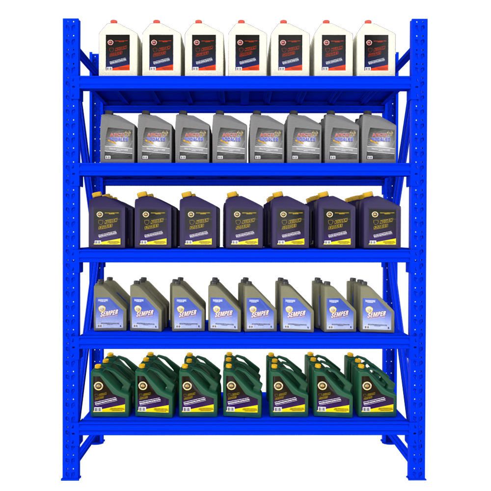 Custom Warehouse Use 5-Layer Steel Adjustable Boltless Shelves Detachable Storage Rack for Industrial & Supermarket