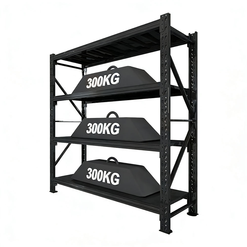 Bolt-Free Commercial Storage Shelves Racks Heavy Duty Shelving Adjustable Vertical Selective Pallet Racks Steel
