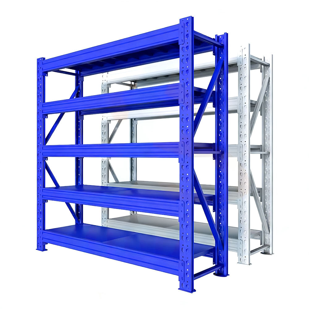 Adjustable Steel Multi-Level Anti-Rust Pallet Racks Plug-In Installation Powder Coated Surface for Warehouse Storage Shelves