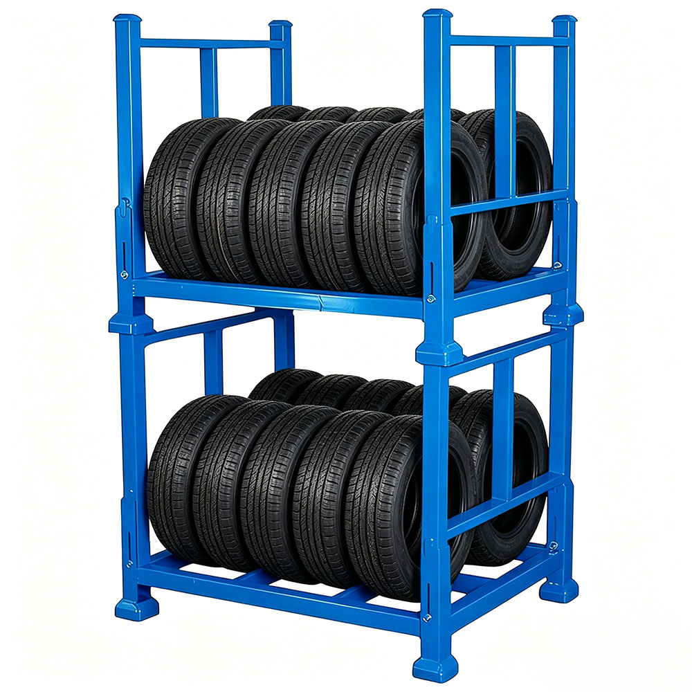 Hot Sale Steel Pallet Rack & Tire Storage Rack Adjustable Height Anti-Rust Powder Coated Custom Layers Warehouse Shelving