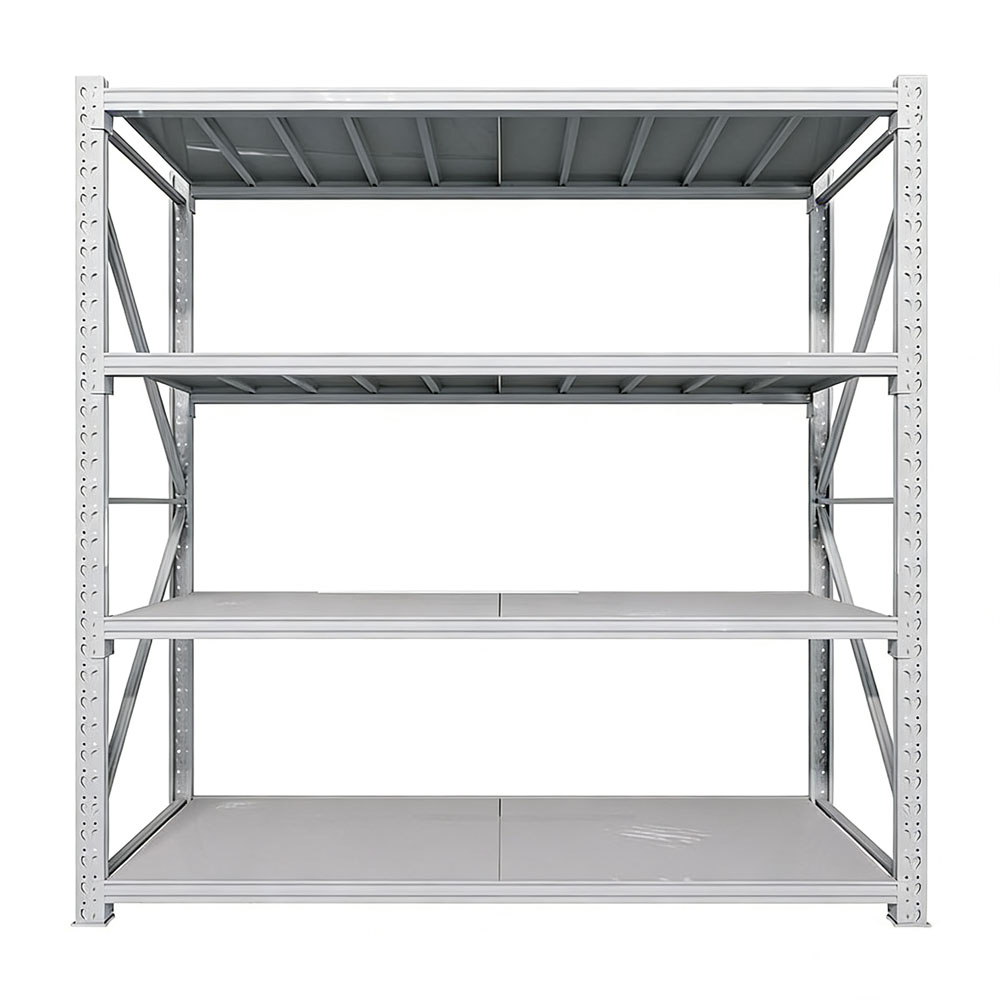Light Duty Steel Industrial Storage Shelves & Pallet Racking for Grocery Store Supermarket-Adjustable 4-Layer Rack