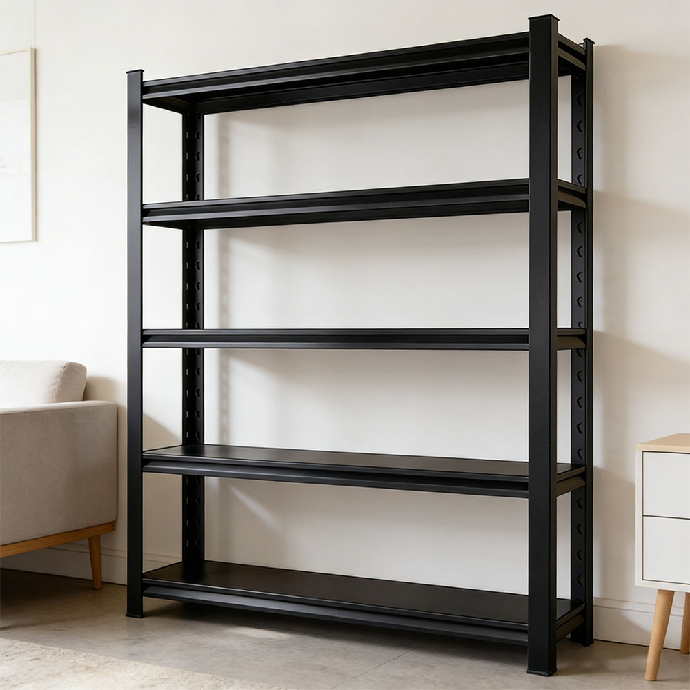 Customized 5-Tier Adjustable Metal Storage Shelving Light Duty Garage Rack Racking for Kitchen & Living Room