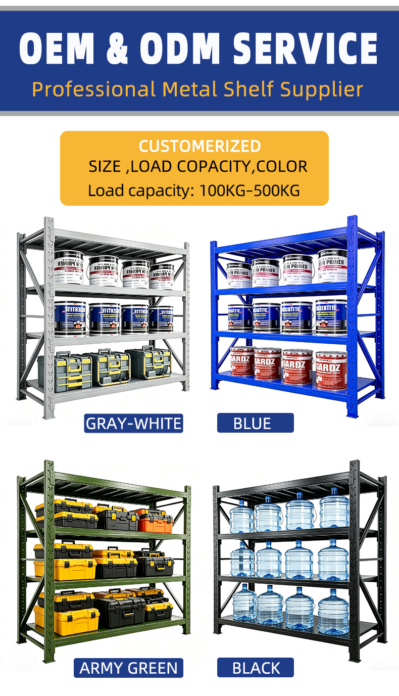 Industrial Cold Rolled Steel Multilayer Boltless Adjustable Electrostatic Powder Coated Anti-Rust Corrosion Pallet Racking