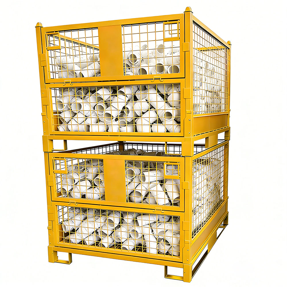 Wholesale Customized Folding Cages Wire Mesh Storage Cages Stacking Storage Cages for Industrial
