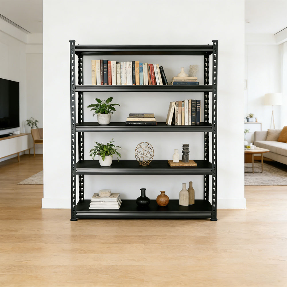Light Weight 5-Layer Household Shelves Adjustable External Keyhole Shelving for Kitchen & Living Room