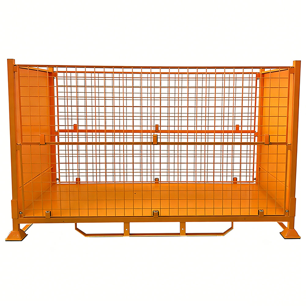 Industrial Wholesale Customization Stacking Folding Cage Foldable Cold Rolled Steel Storage Cages