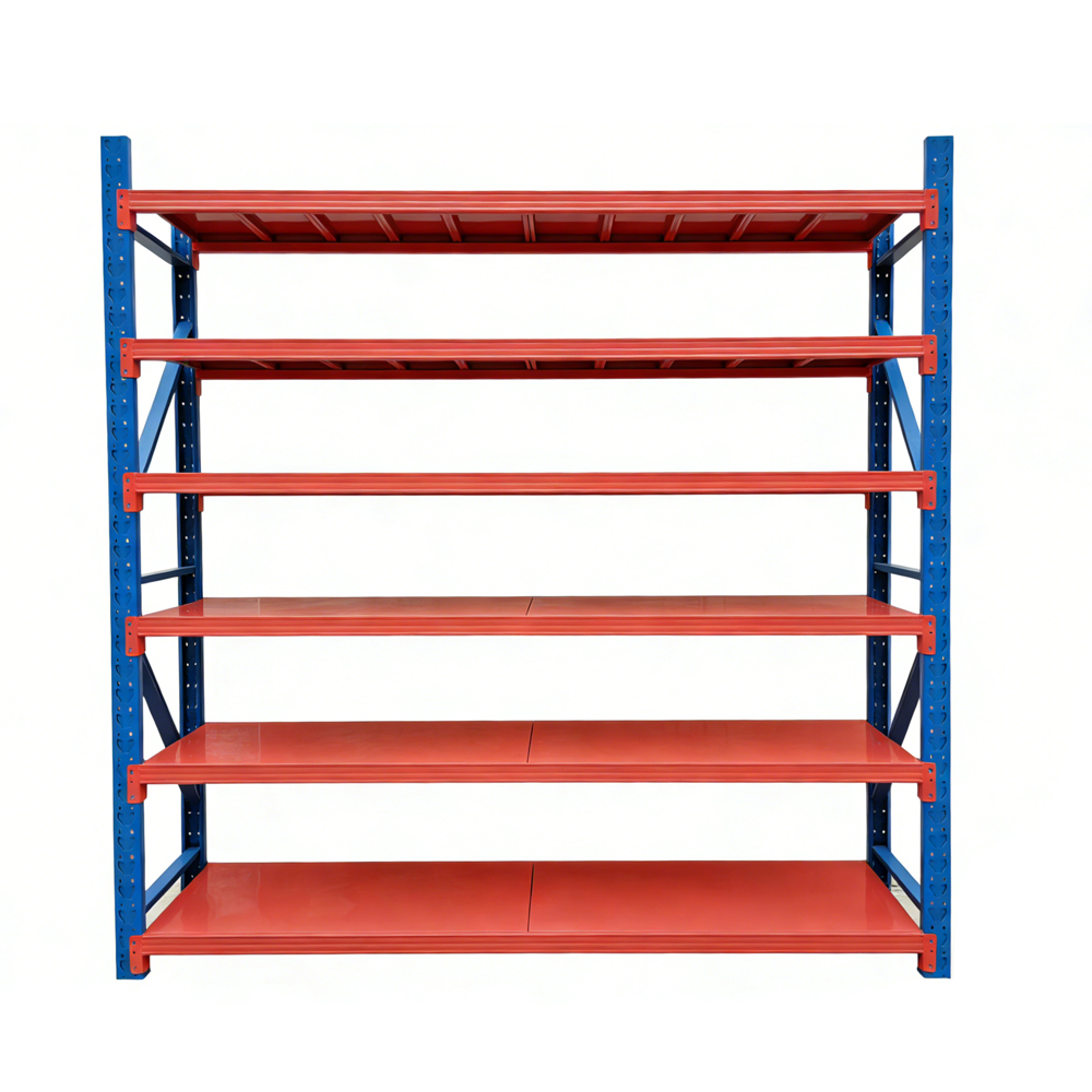Adjustable 4-Layer Boltless Steel Shelving 100kg-500kg Capacity Powder Coated Customized Pallet Stacking for Garage