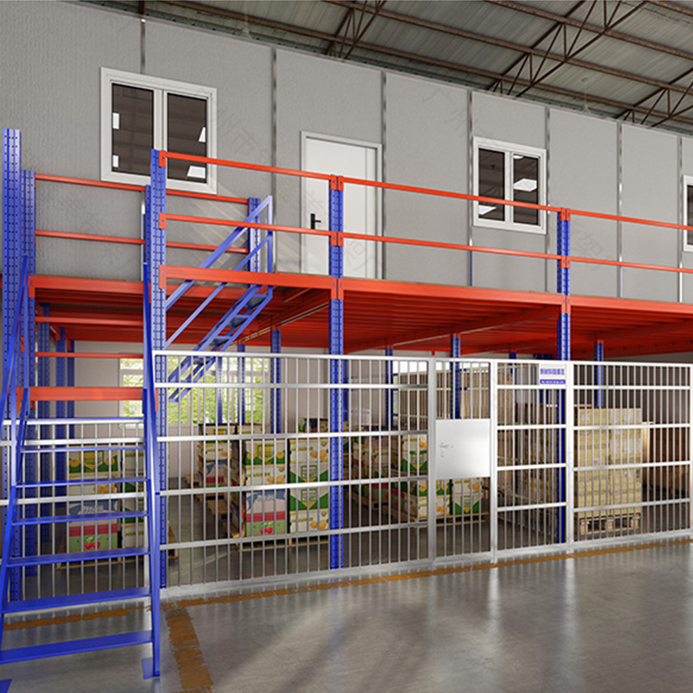 Customized Design Storage Industrial Attic Platform High Density Heavy Duty Warehouse Mezzanine Floor Racking Steel System