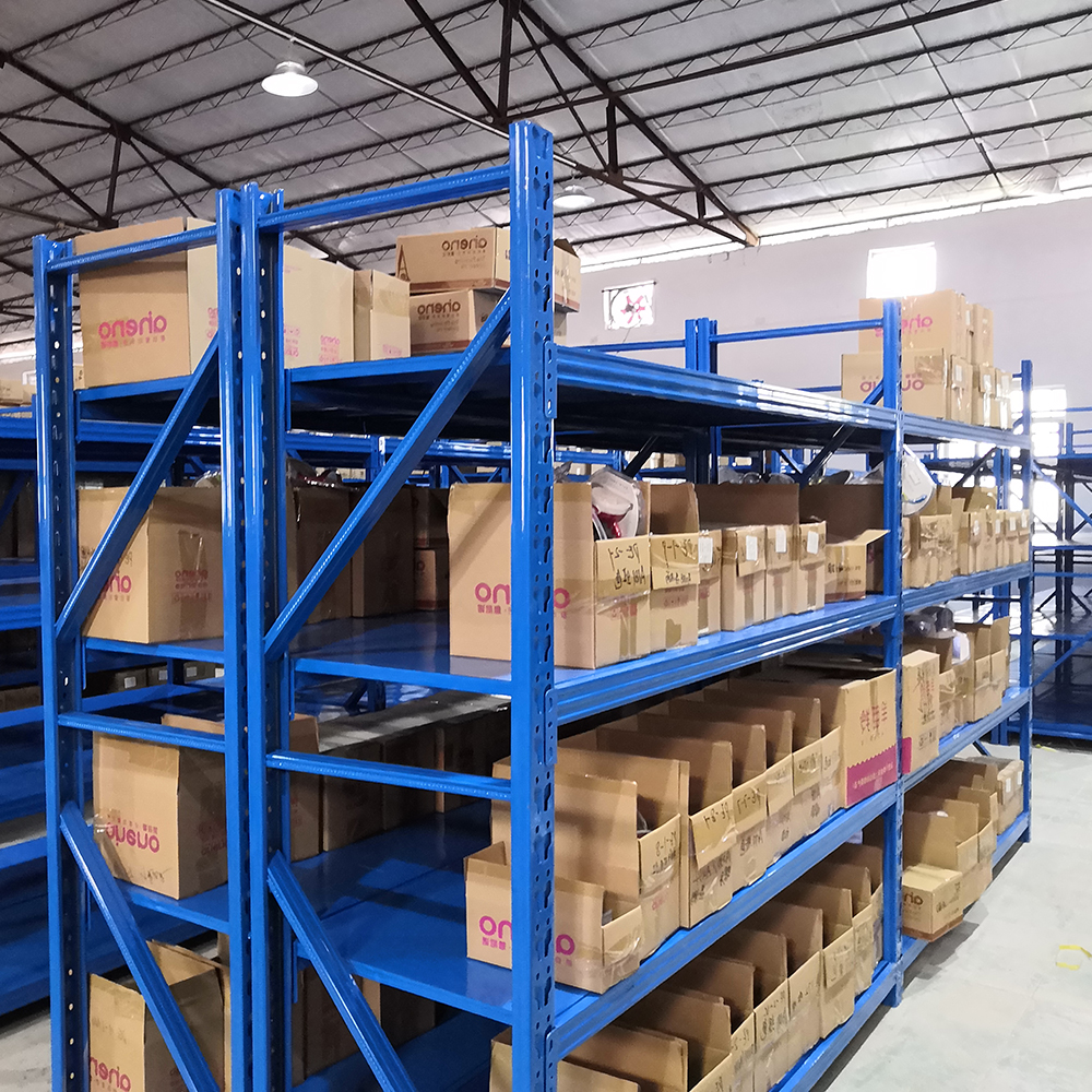 Custom Size 7-layer Steel Anti-Rust Adjustable 100kg/500kg for Clothing and Grocery Warehouse Shelves Boltless Powder Coated