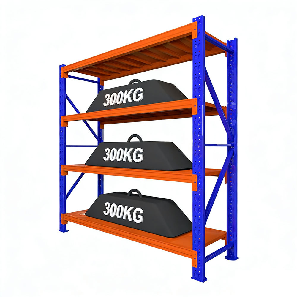 Fabric Roll Storage Warehouse Shelves Steel Frame 4-Layer Metal Storage Rack Refrigerated Room Shelves