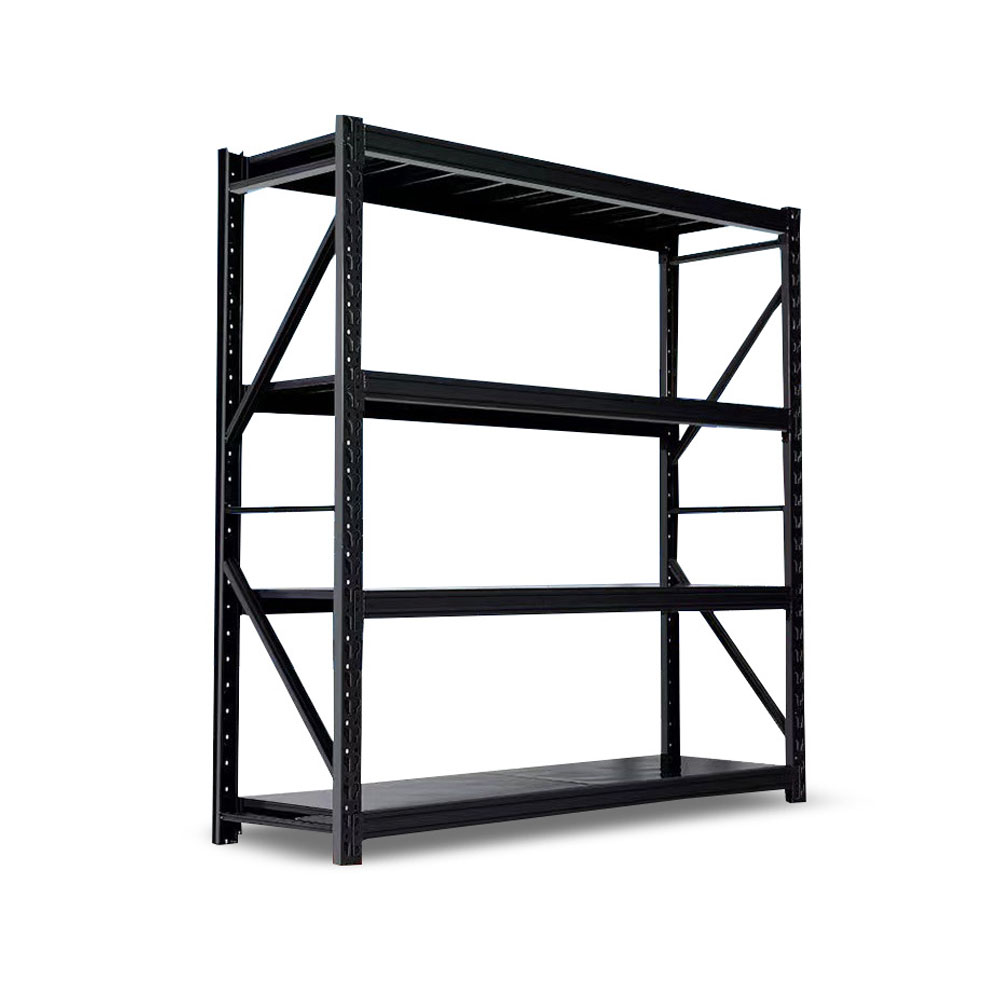 Steel 4-Layer Boltless Adjustable Warehouse Racks with Powder Coating for Warehouse & Household Storage
