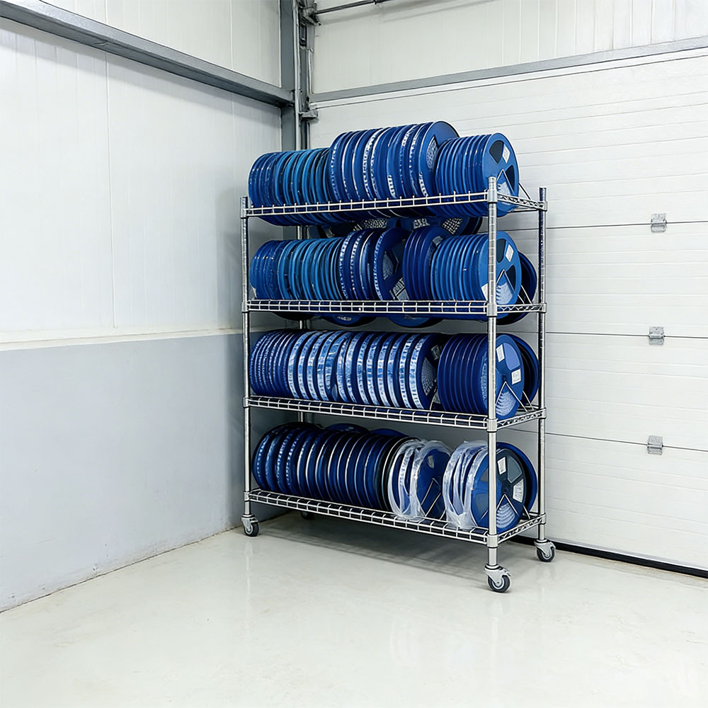 Customizable Mobile Custom Size Racking Wire Mesh Shelving Heavy Duty Industrial Warehouse Storage Shelves