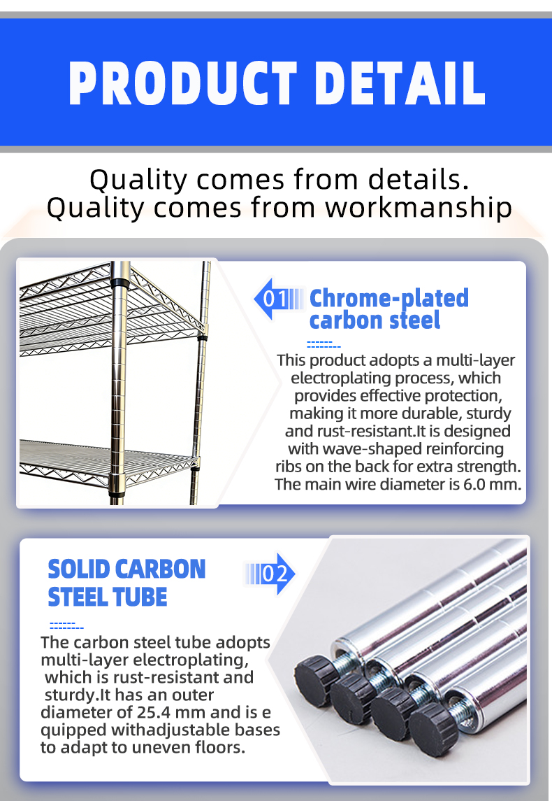 Customized Mobile Wire Shelving Tilted Anti-Roll Warehouse Storage With Wheels for Warehouse