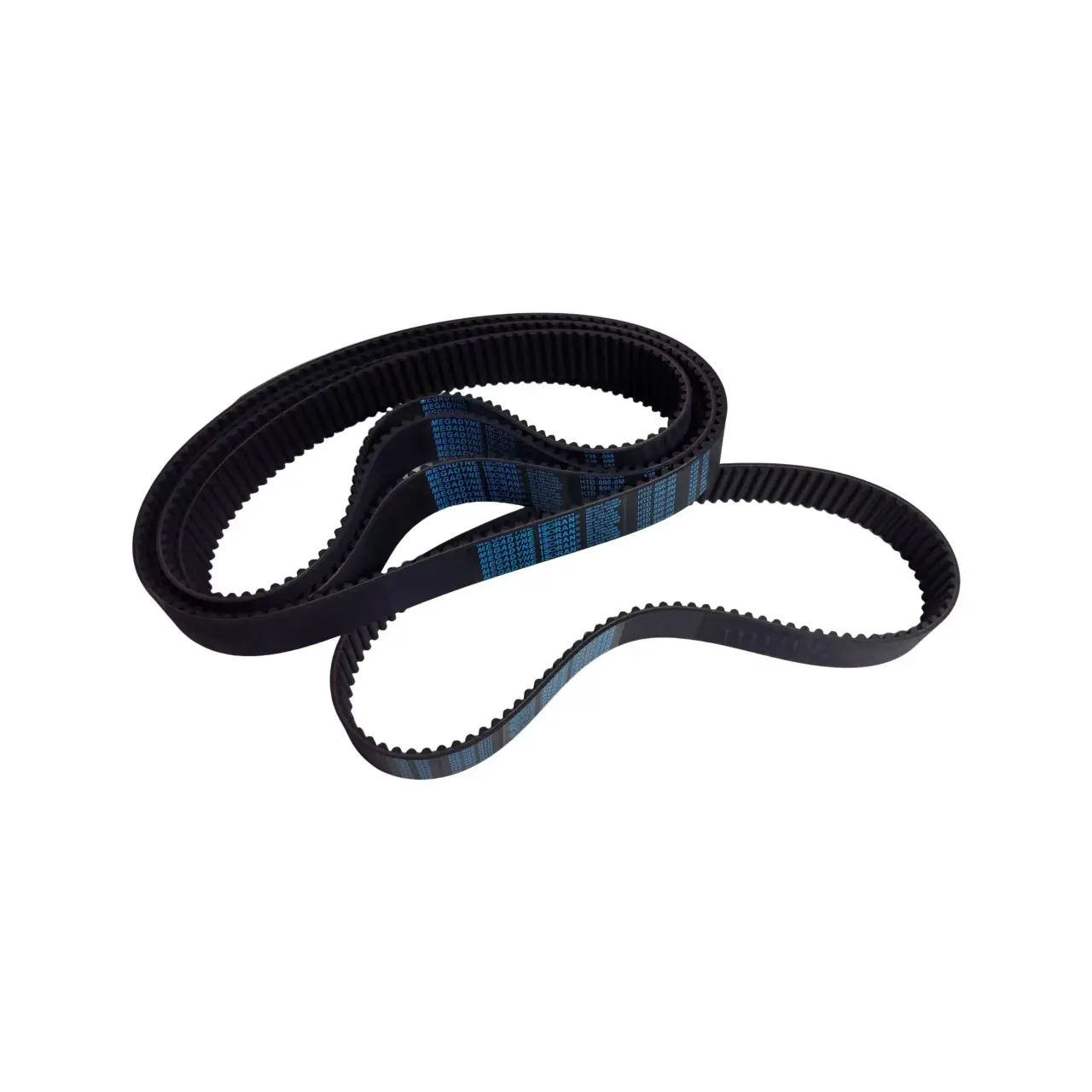 HTD5M timing belt cross-section showing internal reinforcement structure