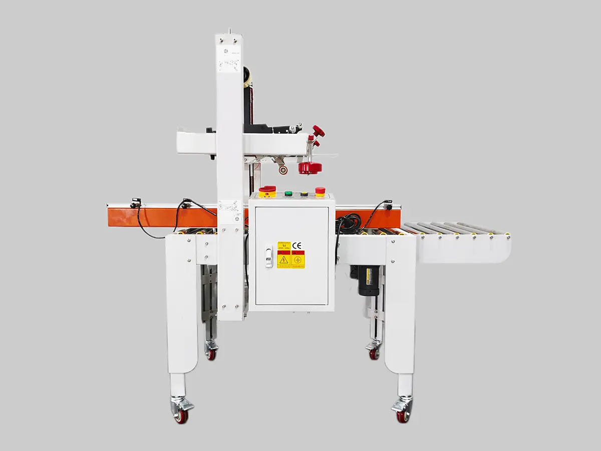 ODM FJ 212L Side Drive Belt Carton Sealer(with PLC) Products, In Sales