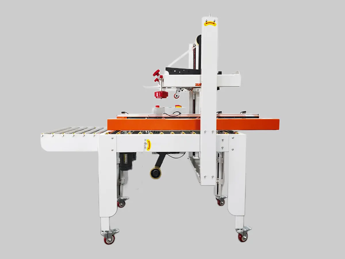 ODM FJ 212L Side Drive Belt Carton Sealer(with PLC) Products, In Sales