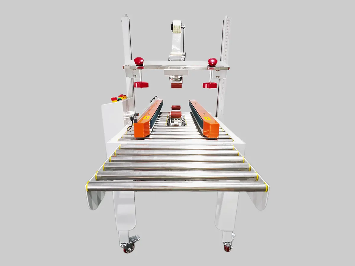 ODM FJ 212L Side Drive Belt Carton Sealer(with PLC) Products, In Sales