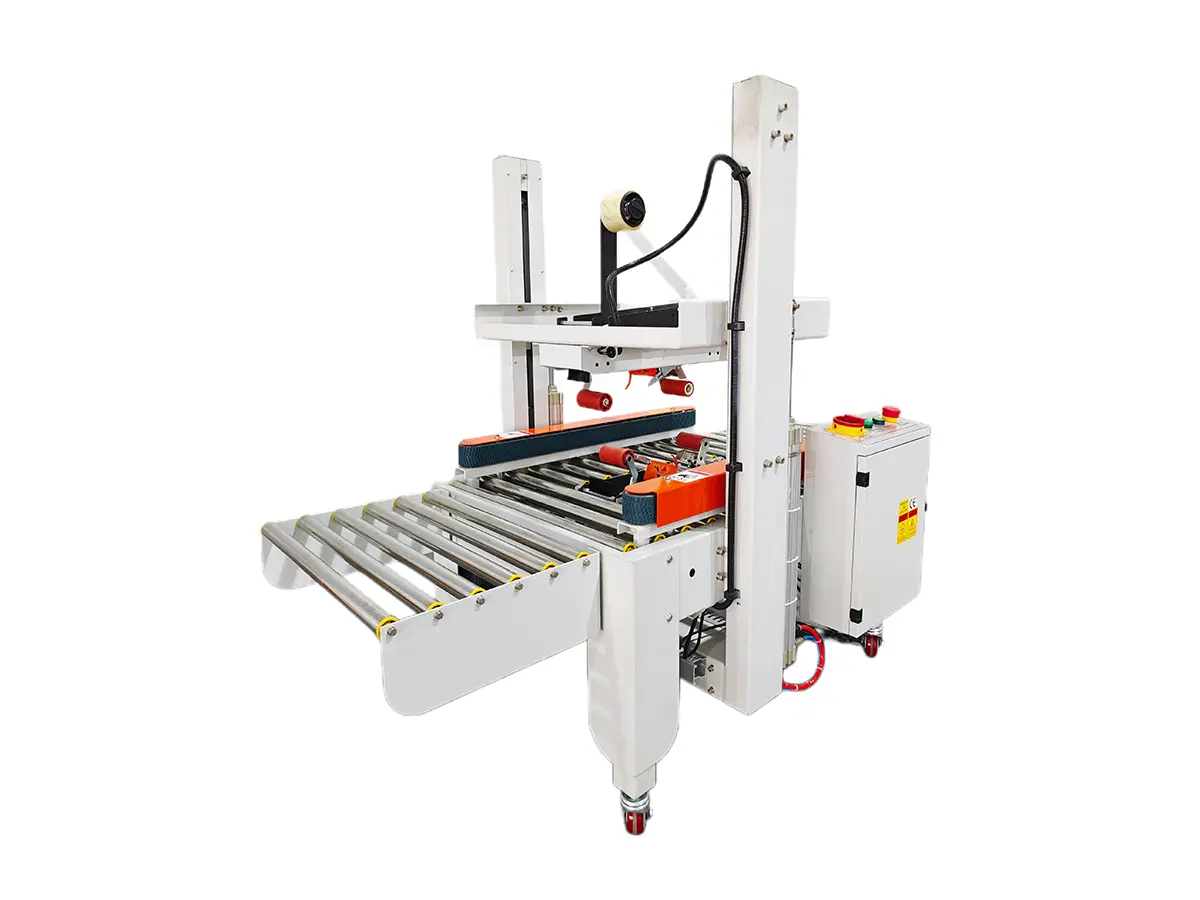 FJ122 Fully Automatic Side Drive Belt Carton Sealer