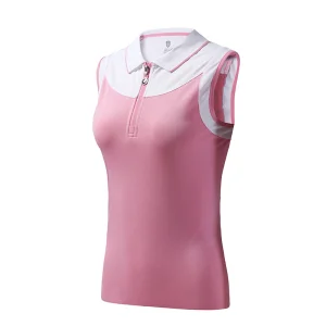 Custom Casual sleeveless 1/4 zip top 01