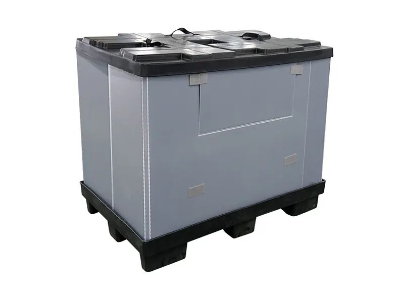 Heavy-Duty Foldable Plastic Pallet Sleeve Boxes for Gulf of Guinea Shipping