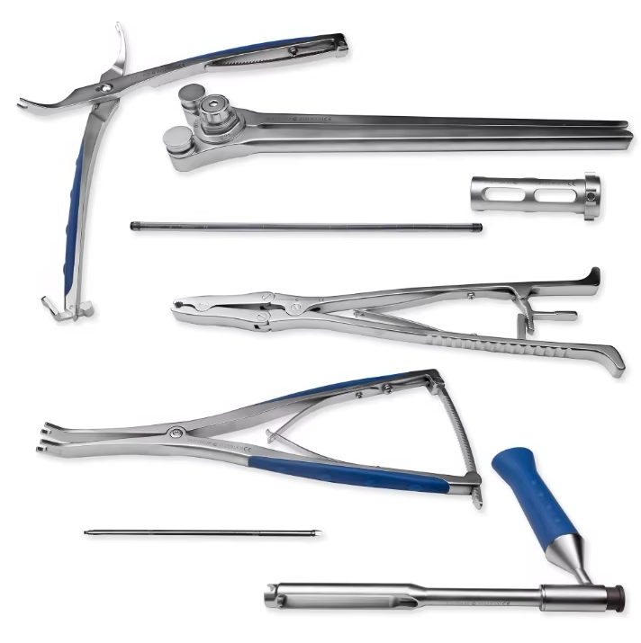 Posterior Thoracolumbar Fixation System Stainless Steel Spine Pedicle Screw Instruments Set