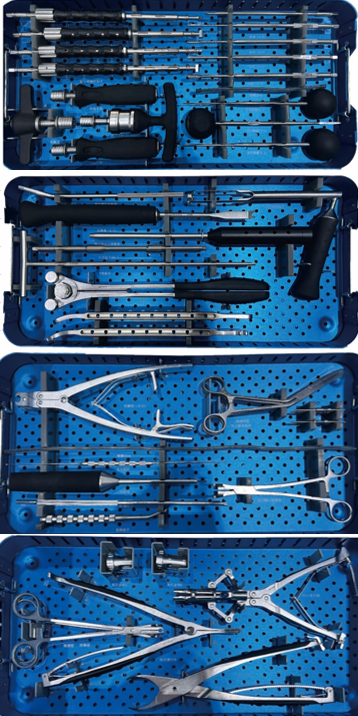High Quality Stainless Steel Spine Surgery Set Manual Pedicle Screw Instrument Instruments