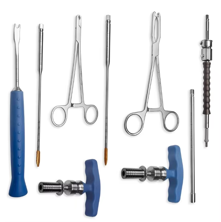 Posterior Thoracolumbar Fixation System Stainless Steel Spine Pedicle Screw Instruments Set