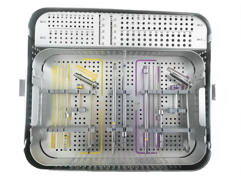 Orthopedic Stainless Steel Cannulated Screw Fixation Instrumentation Set CE Certified