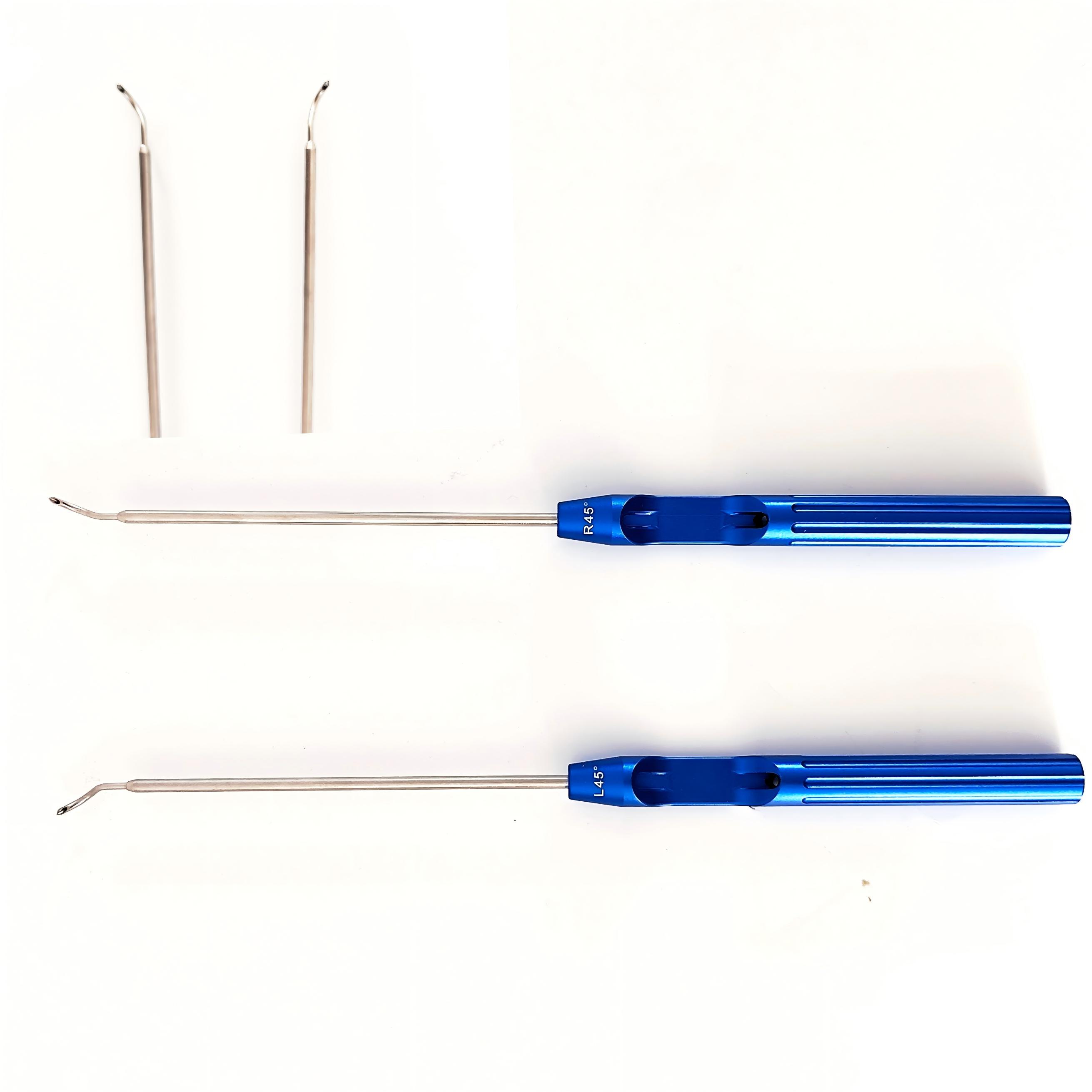 Titanium  21cm Manual Micro Nerve Vessel Hook Stainless Steel Spatula Dissectors Curette Nerve Teardrop Dissector CE