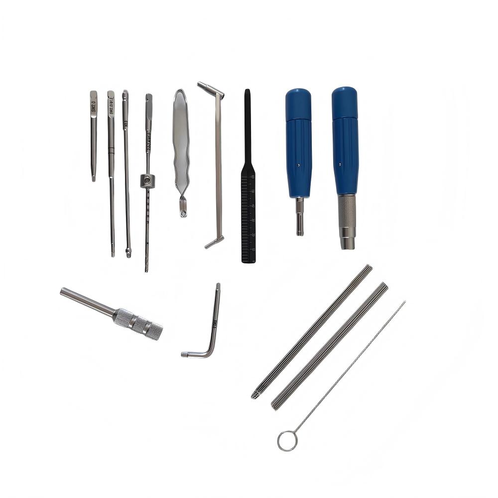 Orthopedic Stainless Steel Cannulated Screw Fixation Instrumentation Set CE Certified