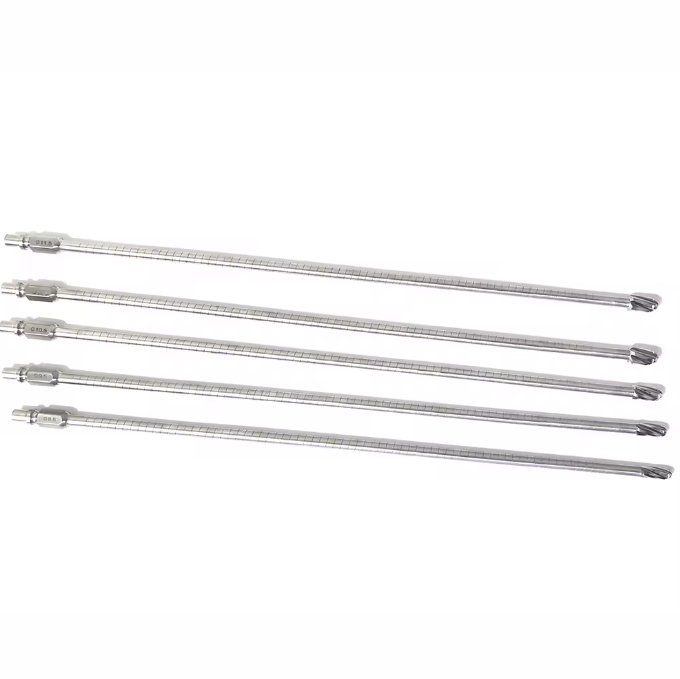 High - Precision Carbide Orthopedic Bone Drill Bits and AO Quick - Connect for Veterinary Orthopedic Implant Surgery