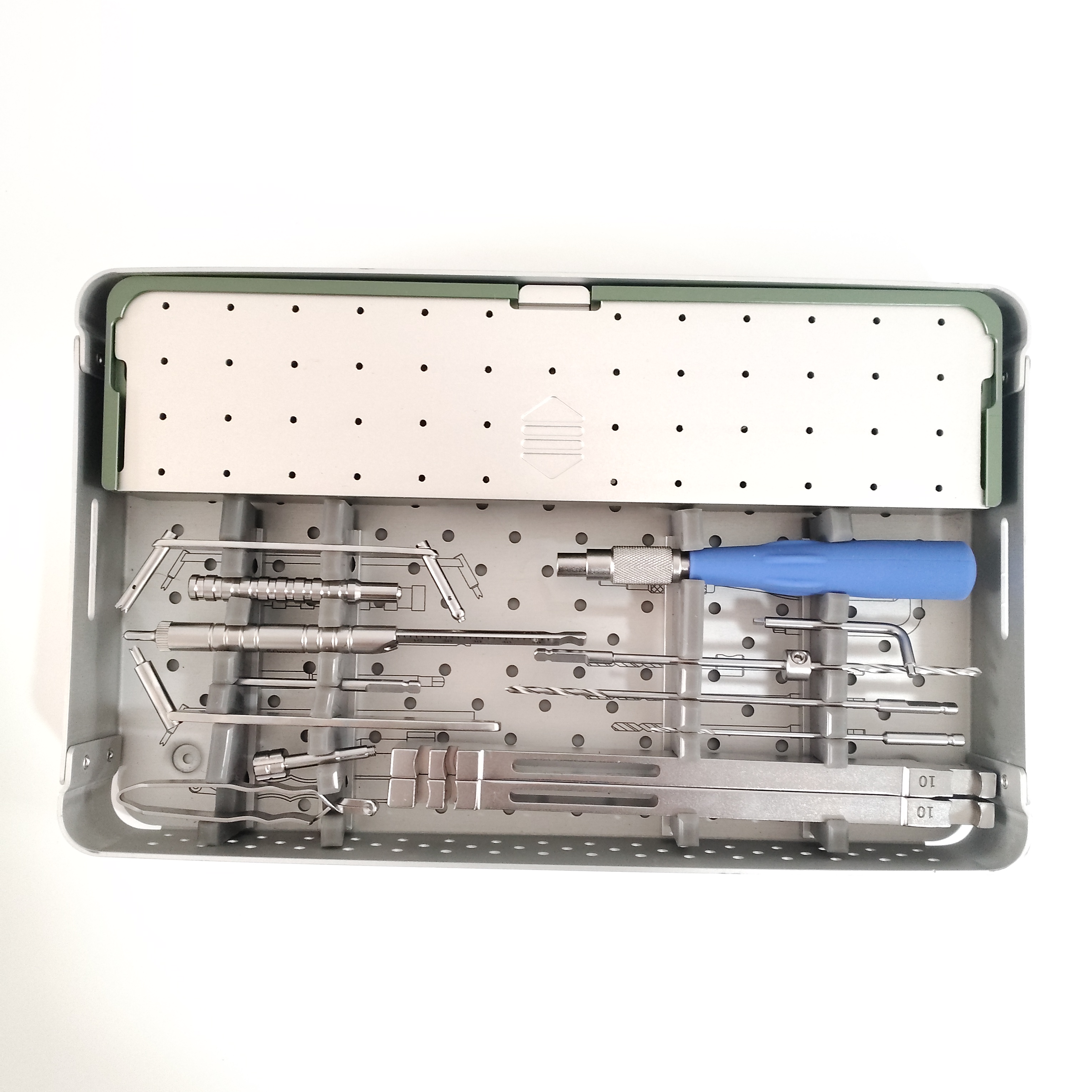 ALPS Veterinary Instrument Set for Dog Orthopedic Locking Plate Surgery Adjustable Carbon Box Packaging CE ISO Certified
