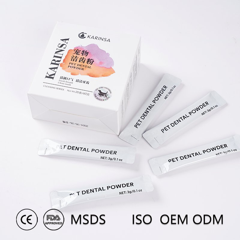 Pet Dental Care Powder - Reduce Plaque &amp; Tartar