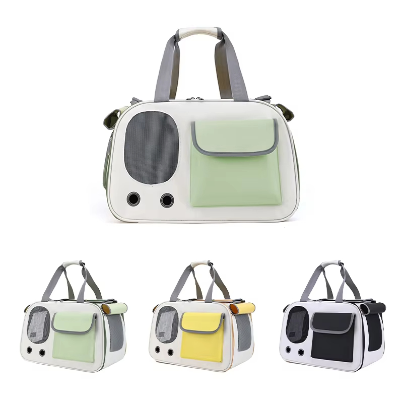 Lightweight Oxford Pet Travel Carrier with Zipper Closure Breathable Feature