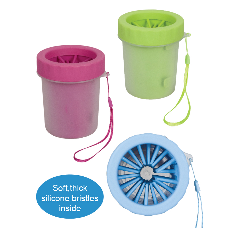 Rena Pet New Design Colorful Plastic Grooming Brush Dog Soft Silica Gel Bath Tools