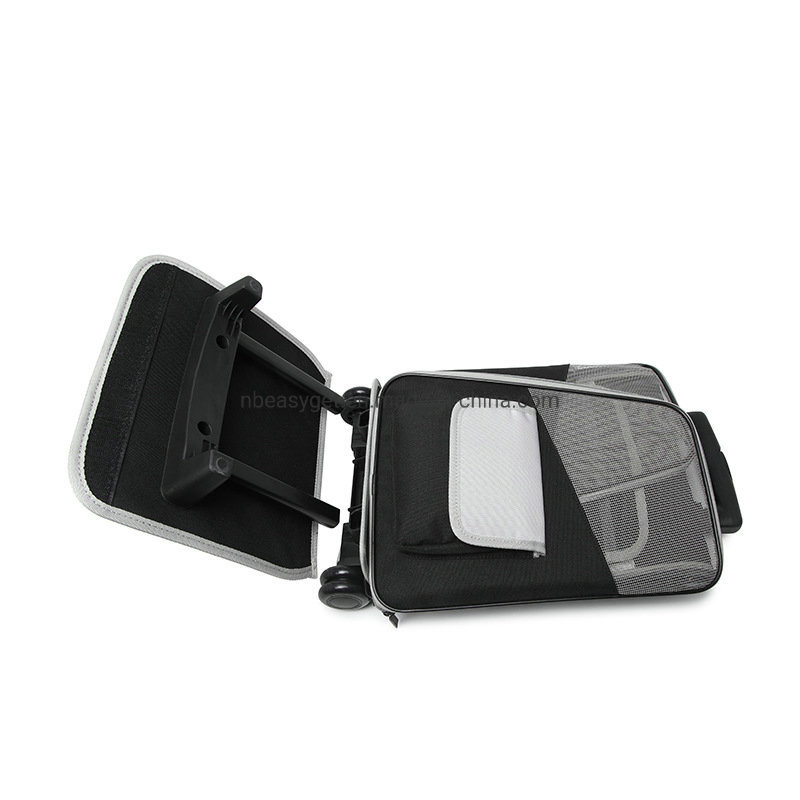 Pet Rolling Carrier with Backpack Strap Small Dogs and Cats Fully Ventilated Mesh Airline Approved Designed for Travel, Hiking, Walking &amp; Outdoor Use Esg12505