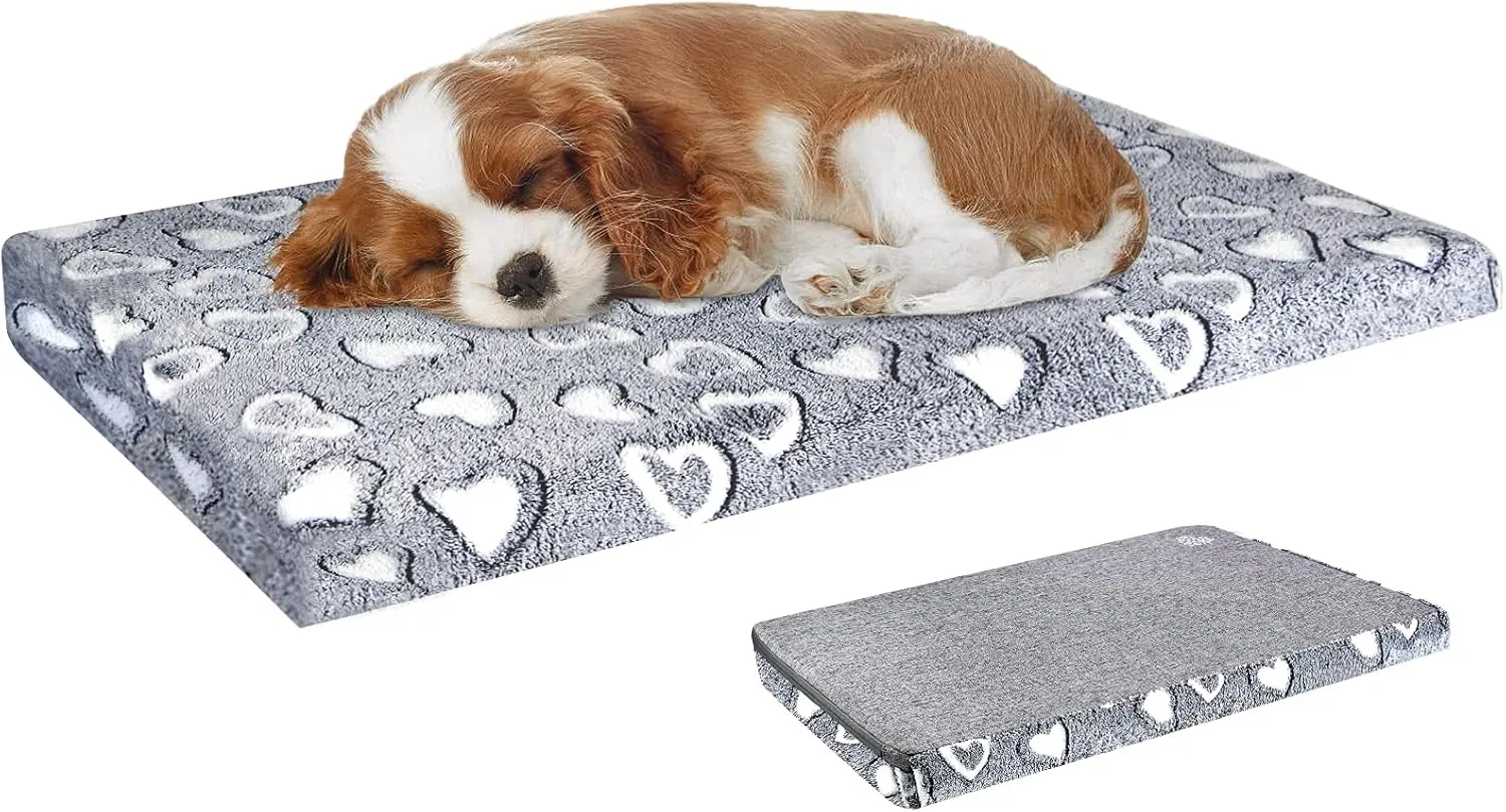 Pet Bed Mattress for Dogs with Waterproof Linings&Removable Machine Washable Cover