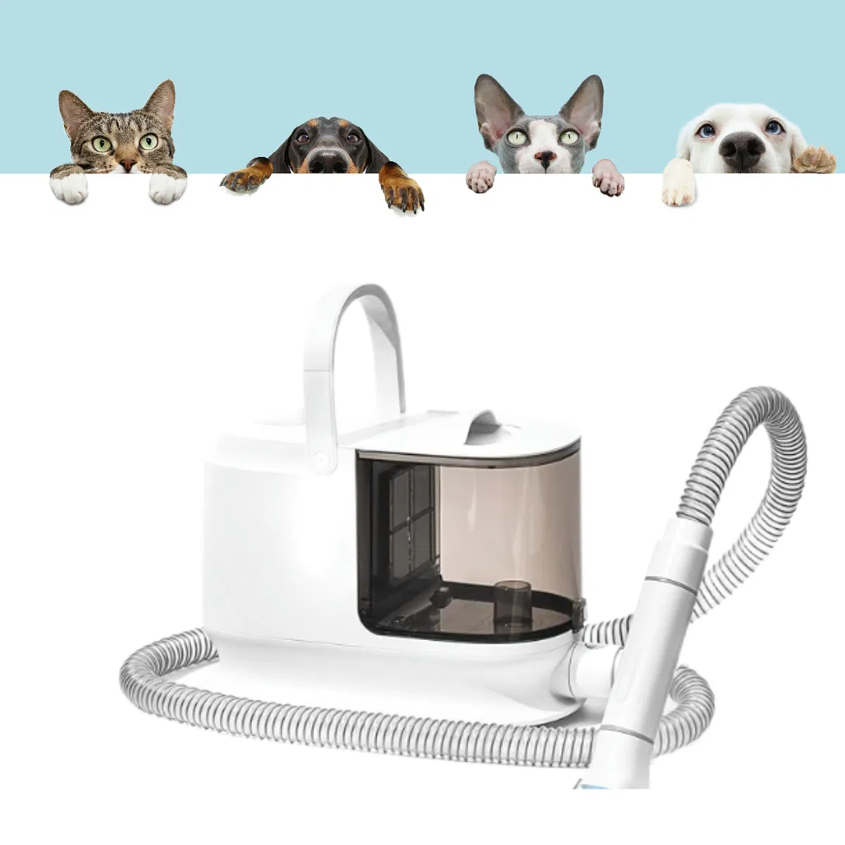 OEM Cat Dog Pet Grooming Kit Powerful Suction Large Capacity cleaning Tool