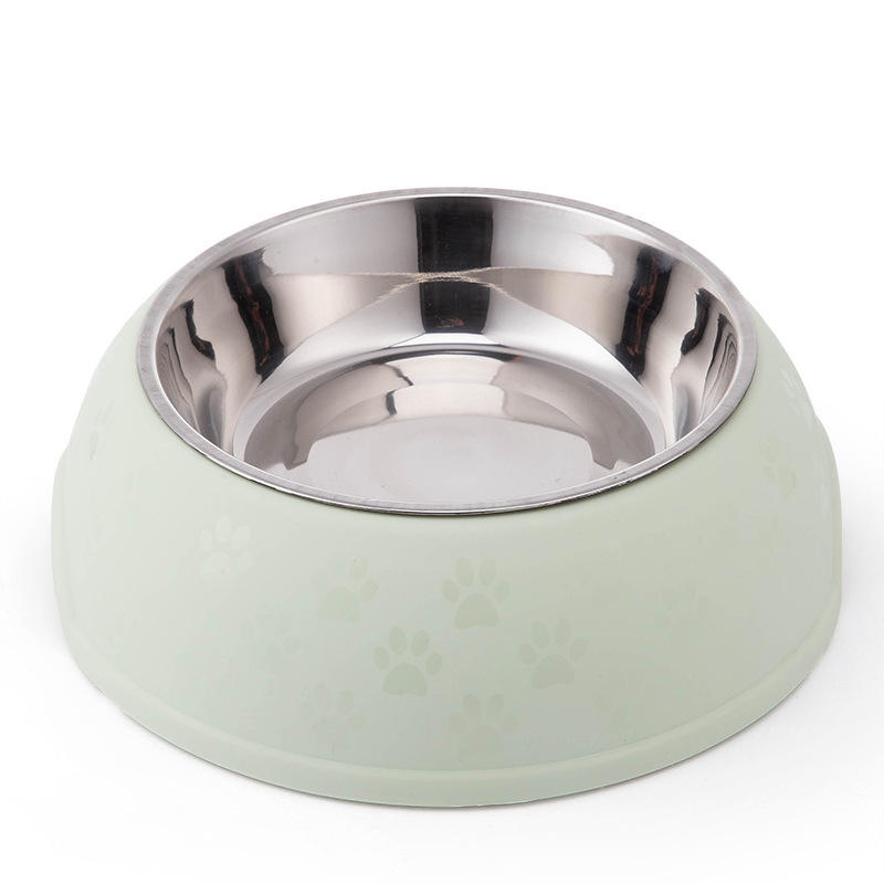 Wholesale Plastic Pet Feeding Bowl for Dogs and Cats with Removable Stainless Steel