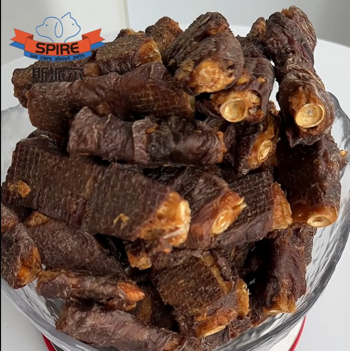 China Pet Supply OEM Fresh Meat Duck Wrapped Plaice Bone Pet Product for Dog Training