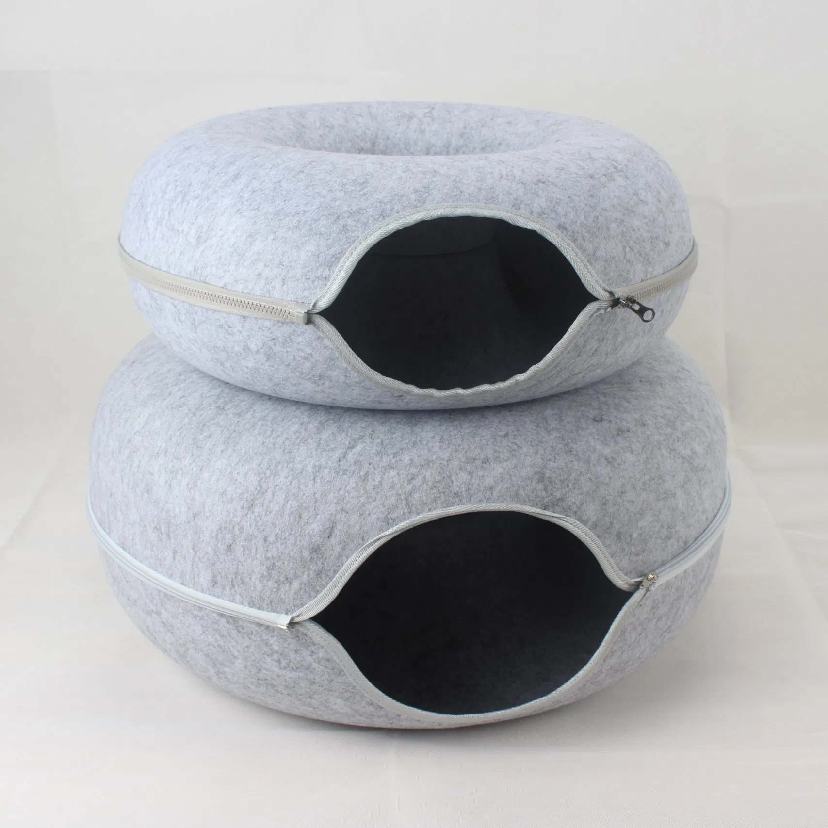 Wholesale New-Style Customized Design Popular Colorful Breathable Fabric Pet Cat Donut Cat Calming Nest