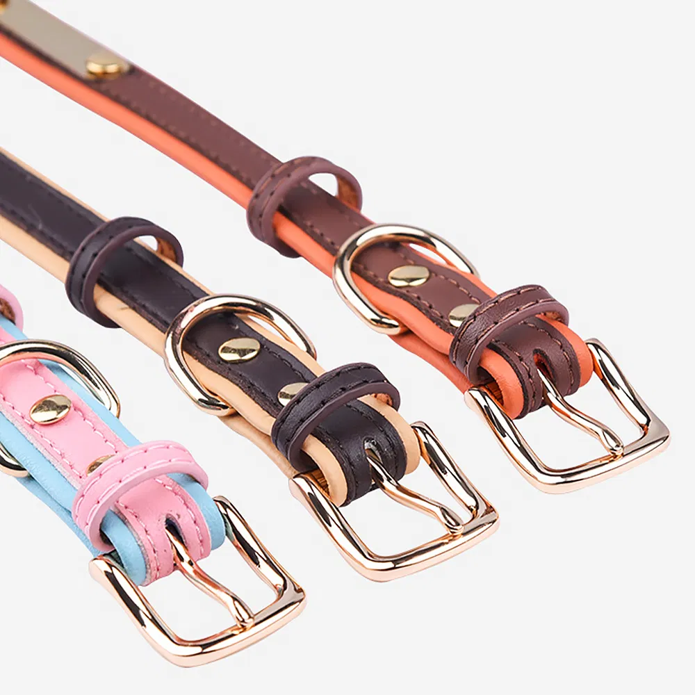 Pet Accessories Leather Dog Training Collar Hemp Leash