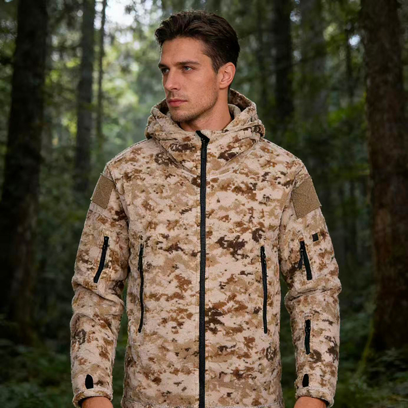 Commuter Style Men's Hooded Slim Fit Wool Jacket