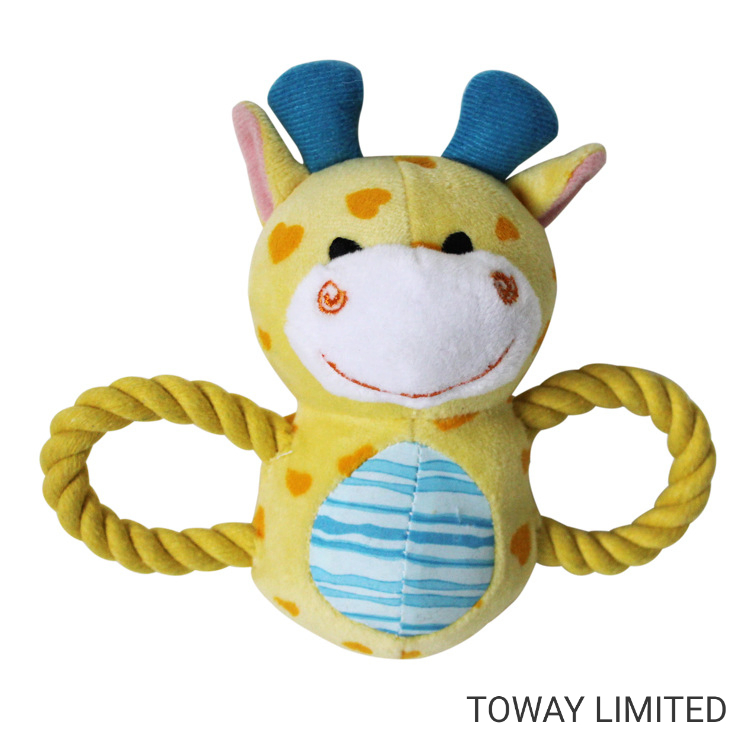 Design Sounding Flocked Dog Toys Pet Training Doll Pup Accessories