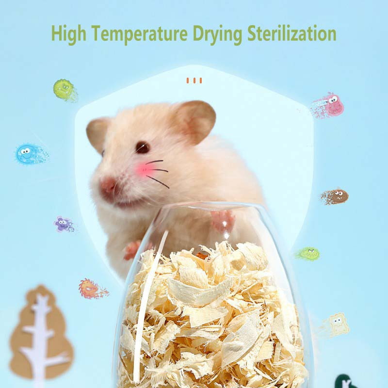 Small Animal Bedding - Natural Poplar Softwood Shavings Pet Litters - 99% Dust-Free for Birds Parrots Parakeets Guinea Pigs Rabbits Hamsters