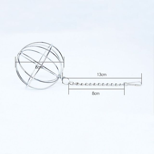Rabbit Grass Ball Stainless Steel Rat Hamster Hanging Rack Food Dispenser Bunny Feeder Feed Trough Hay Pet Toy Supplies