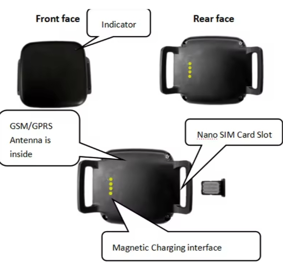 Mini Small Smart Device for Dogs for Pets 4G Dog Locator Tracker