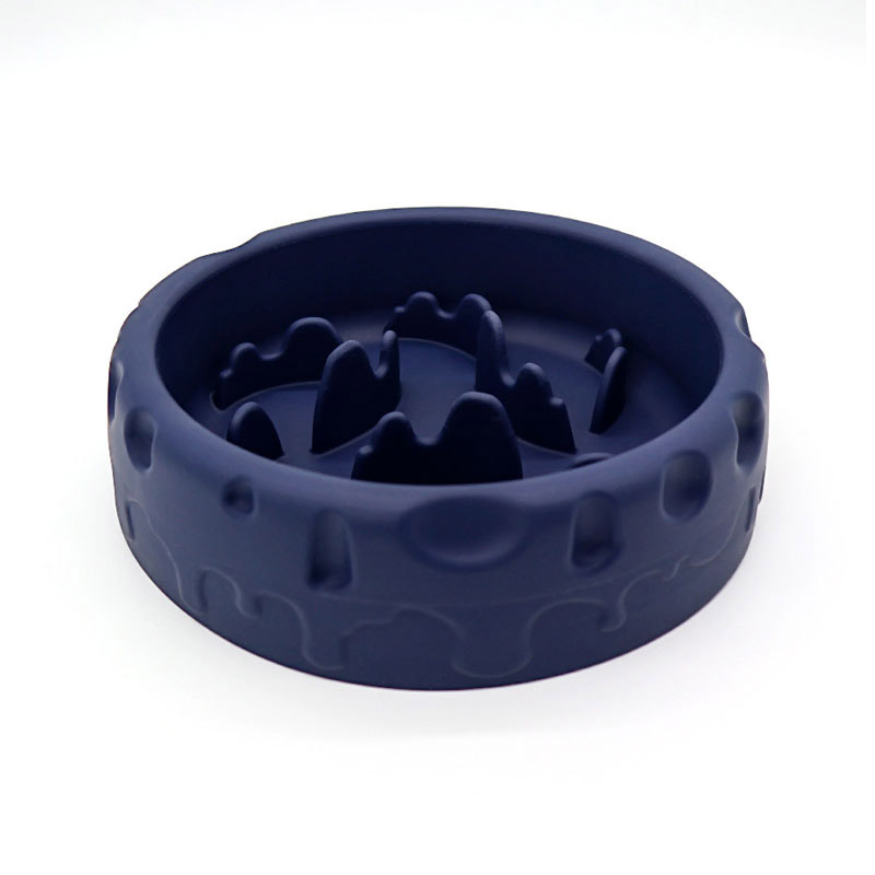 Silicone Slow Feeder Bowl Pet Anti Gulp Dog Feeding Bowl