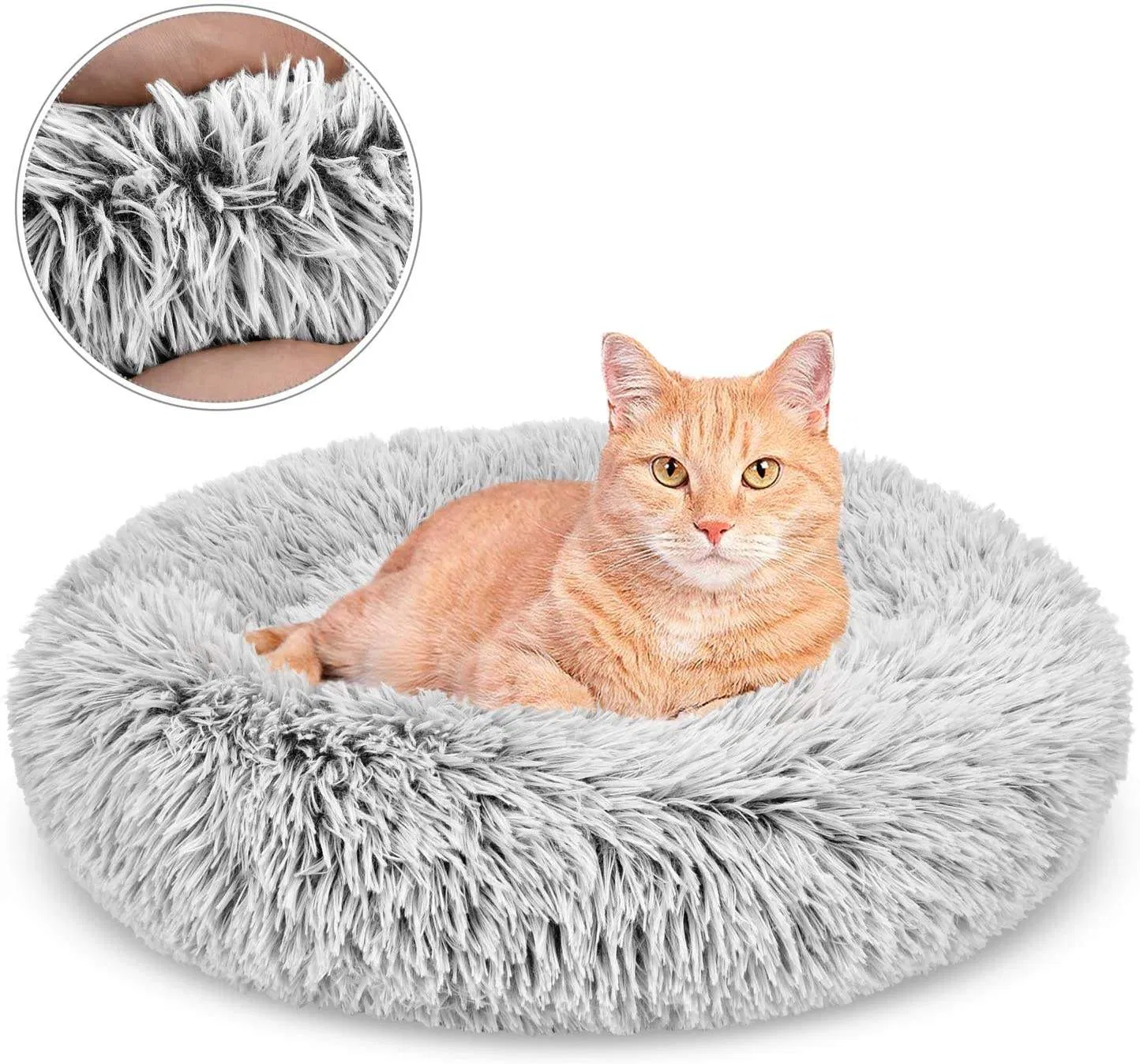 Sweet Little Pet House Pet Round Nest Warm Soft Plush Comfortable for Sleeping Winter Dog House Cat Popular Calming Bed